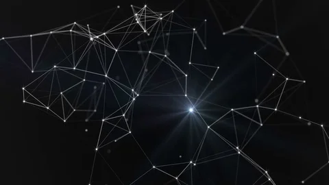 Plexus. Abstract network connection background. Space, constellation, galaxy Stock Footage 79255137