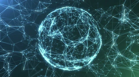 Plexus abstract network titles cinematic background loop 02 Video stock 67961808