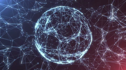 Plexus abstract network titles cinematic background loop 01 Stock Footage 67961844