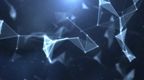 Plexus abstract network titles cinematic background 41 Stock-Footage 68036271