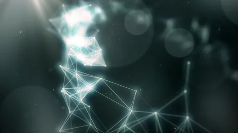 Plexus abstract network titles cinematic background 49 Stock Footage