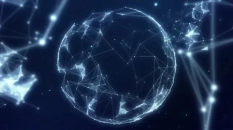 Plexus abstract network titles cinematic background 16 Video stock 68039227