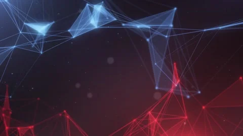 Plexus abstract network titles cinematic background 21 Video stock 68040163