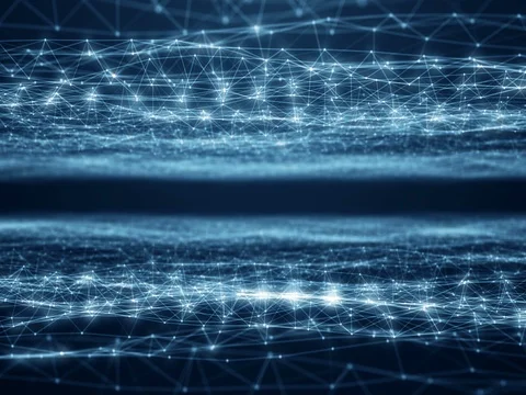 Plexus abstract network titles technology science background loop Vidéo 77433110