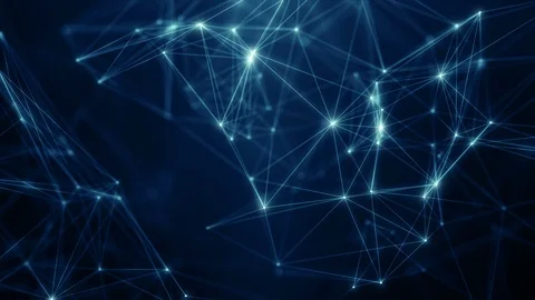 Plexus abstract network titles technology science background loop Vidéo 126462288
