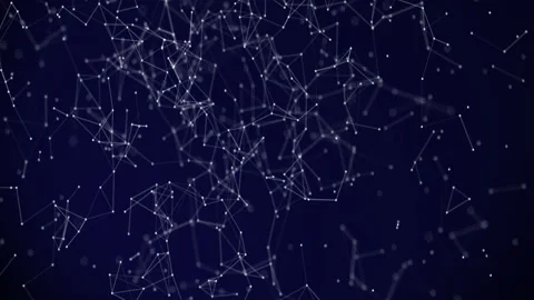 Plexus Abstract Network Titles Technology Stock Footage 132309859