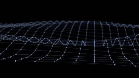 Plexus abstract network wave Stock Footage 149355282