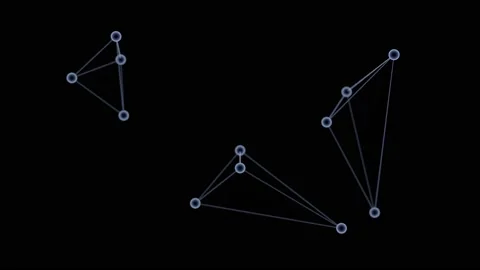 Plexus abstract network wave Stock Footage 149355343