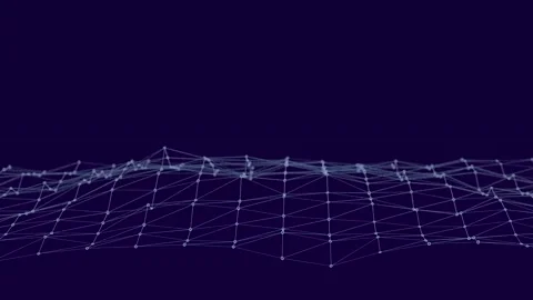 Plexus abstract network wave Stock Footage 149355347