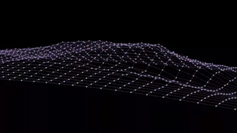 Plexus abstract network wave Stock Footage 149355351