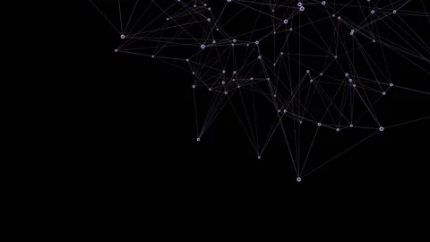 Plexus abstract network wave Stock Footage 149355658