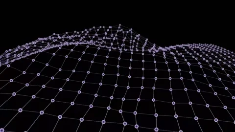 Plexus abstract network wave Stock Footage 149355678