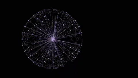 Plexus abstract network wave Stock Footage 149355682