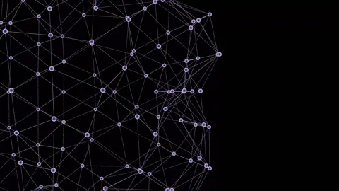 Plexus abstract network wave Stock Footage 149355874