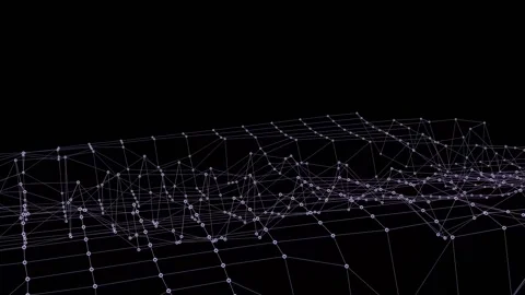 Plexus abstract network wave Stock Footage 149355902