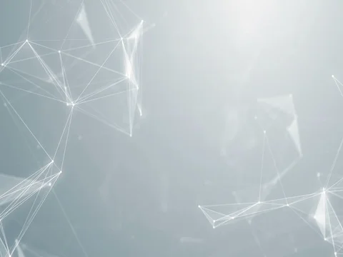 Plexus abstract network white titles technology science background loop Vidéo 75697779