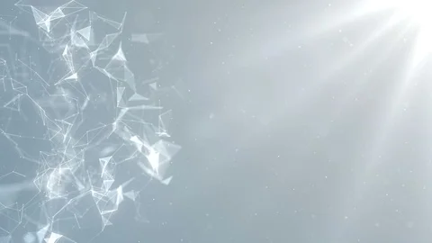 Plexus abstract network white titles technology science background loop Vidéo 91953977