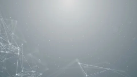 Plexus abstract network white titles technology science background loop Vidéo 126370936