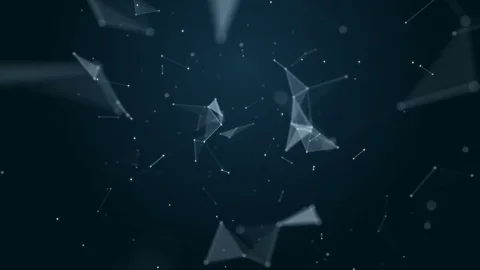 Plexus of abstract stars, lines, triangles and dots. Loop animations Stock Footage 82523390
