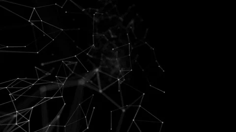 Plexus abstract technology and engineering background with original organic Stock Footage 69996153