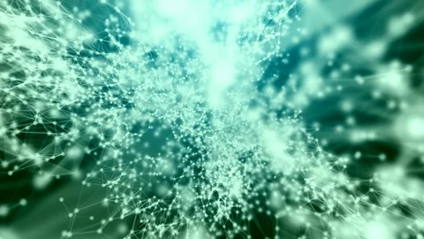 Plexus abstract technology and engineering background with original organic Stock Footage 69996159