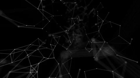 Plexus abstract technology and engineering background with original organic Stock Footage 69996165