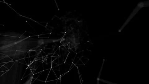 Plexus abstract technology and engineering background with original organic Stock Footage 69996475