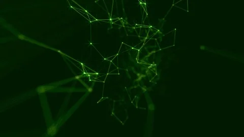 Plexus abstract technology and engineering background with original organic Stock Footage 69997791