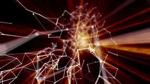 Plexus abstract technology and engineering background with original organic Stock Footage 72499252