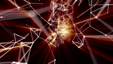 Plexus abstract technology and engineering background with original organic Stock Footage 72499278