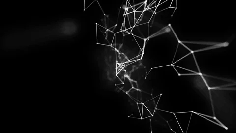 Plexus abstract technology and engineering background with original organic Stock Footage 72540875
