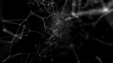 Plexus abstract technology and engineering background with original organic Stock Footage 72602425