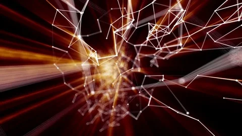 Plexus abstract technology and engineering background with original organic Stock Footage 72602649
