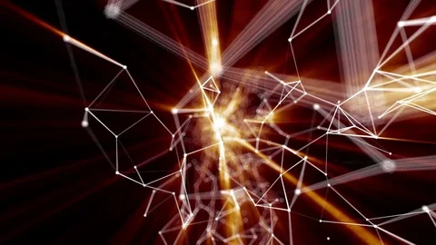 Plexus abstract technology and engineering background with original organic Stock Footage 72602872