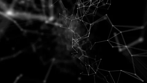 Plexus abstract technology and engineering background with original organic Stock Footage 72603091