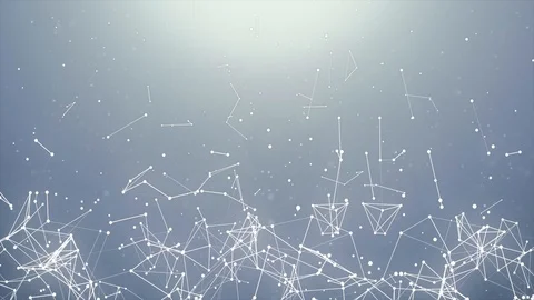 Plexus Abstract Technology And Engineering With Organic loop background Vídeos de archivo 94688552
