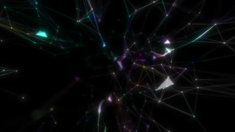 Plexus abstract technology and engineering motion background. Original organic Stock Footage 113951196