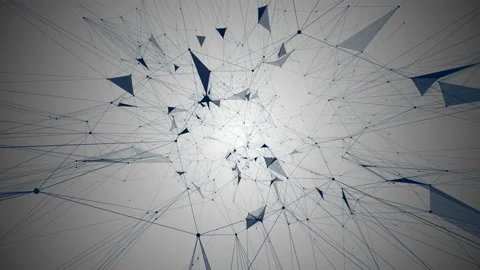 Plexus abstract technology and engineering background with original organic Stock Footage 114063154