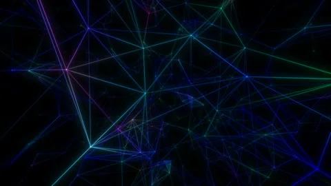 Plexus abstract technology and engineering background with original organic Video stock 114118306