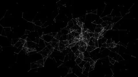 Plexus with alpha Stock Footage 88629095