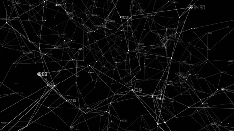 Plexus and lightning abstract technology and engineering motion background Stock Footage 103556653