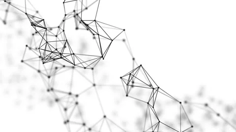 Plexus and triangles fantasy abstract technology and engineering background Stock Footage 62498423