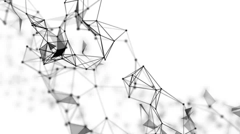Plexus and triangles fantasy abstract technology and engineering background Video stock 62499759