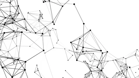 Plexus and triangles fantasy abstract technology and engineering background Stock Footage 62500332