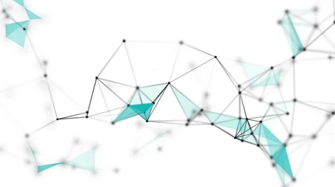 Plexus and triangles fantasy abstract technology and engineering background Stock Footage 62502322