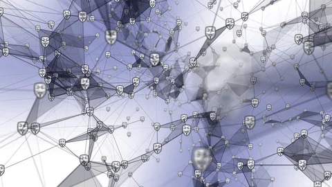 Plexus Anonymous Light Video stock 126694424