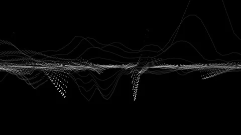 Plexus audio waveform eq Stock Footage 104818228