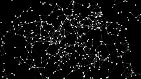 Plexus background with alpha channel Stock Footage 92672123