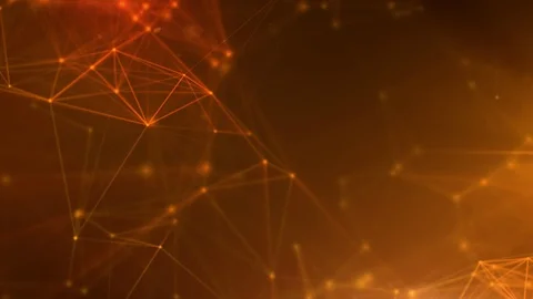 Plexus Background Animation Orange V1 스톡 동영상 98310330
