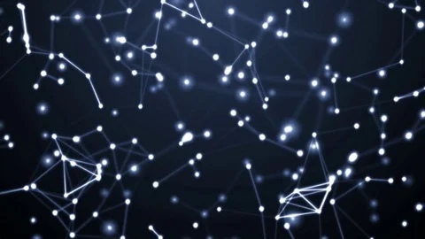 Plexus background, with flickering dots Stock Footage 81538056